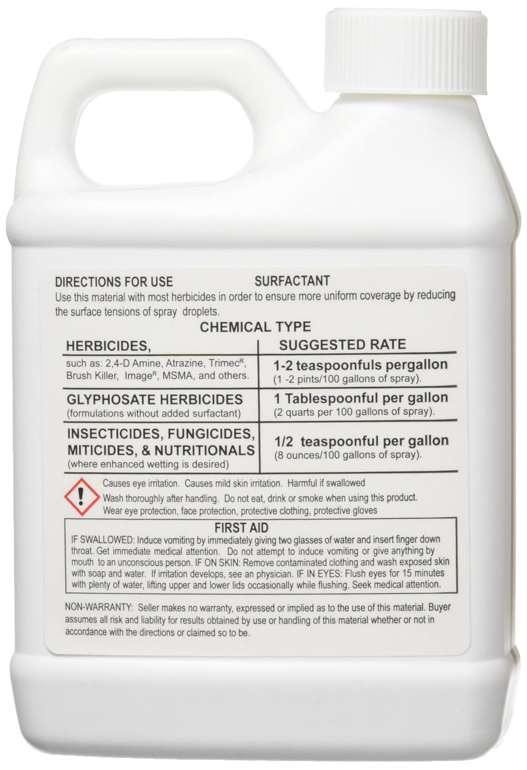 Battery Powered Backpack Sprayer, 4 gal, White & Surfactant for Herbicides Non-Ionic, 16oz O33929