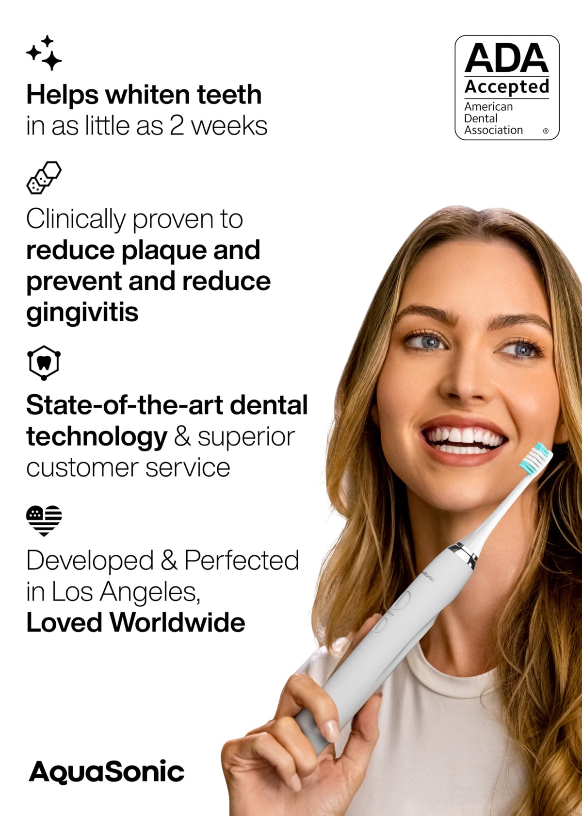 Electric Toothbrush with 8 Brush Heads & Travel Case F39817
