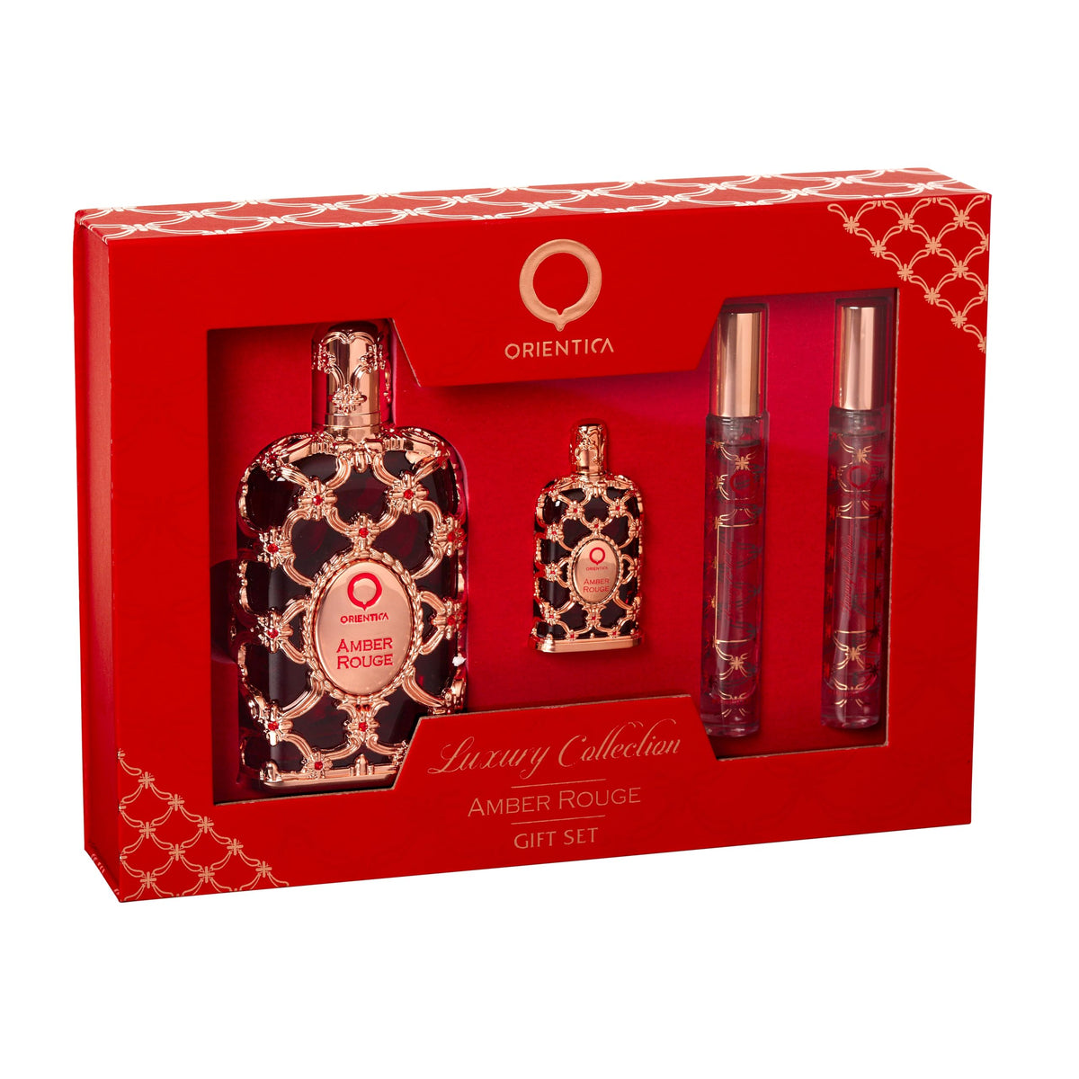 Amber Rouge 4 Pc Perfume Gift Set U586