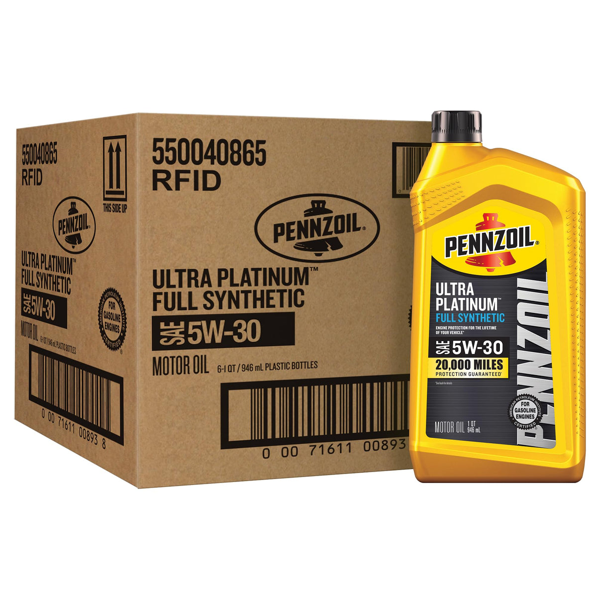 Full Synthetic 5W-30 Motor Oil, 1 Quart (6 Pack) M1255