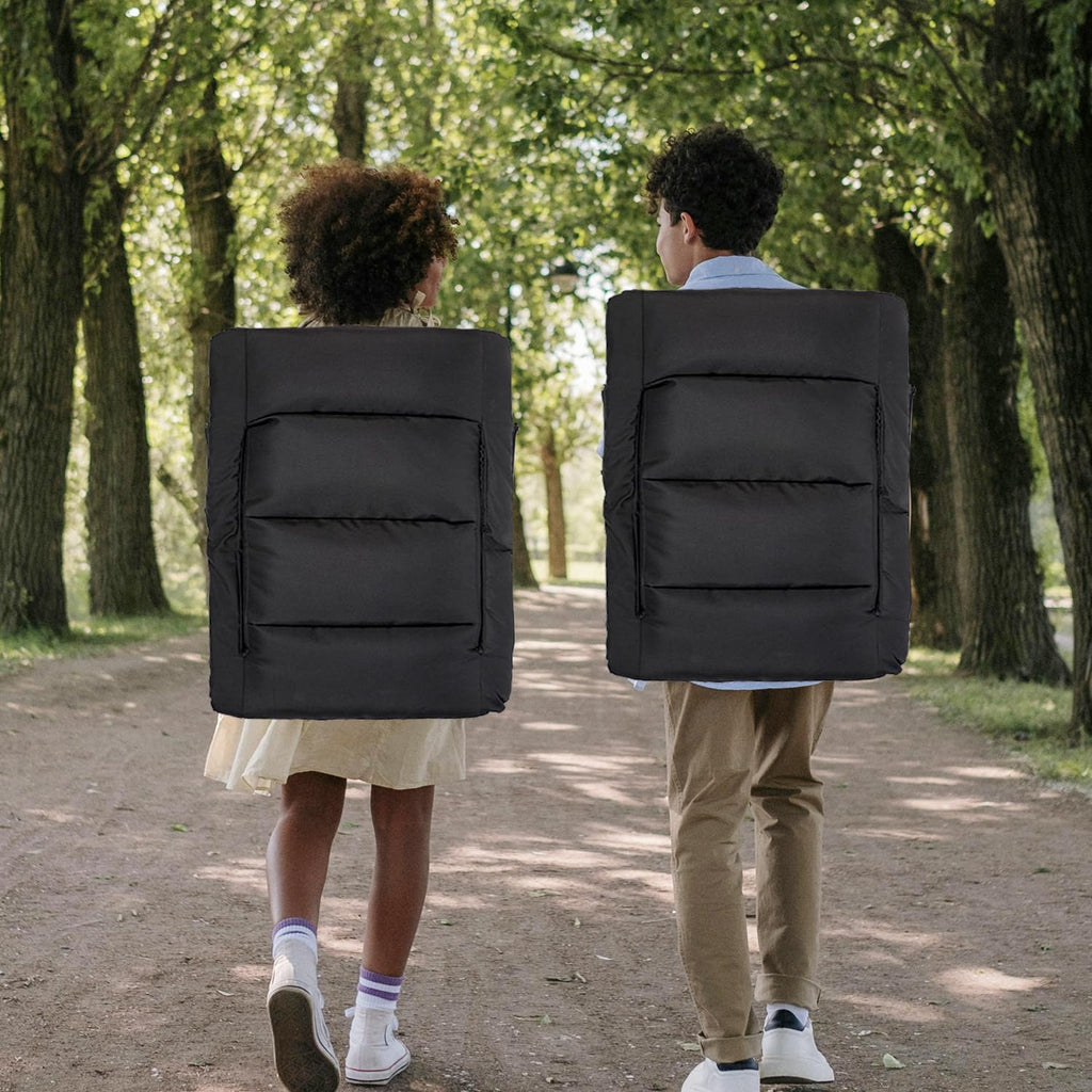 Black 25" Wide Stadium Seat with Back Support O556410