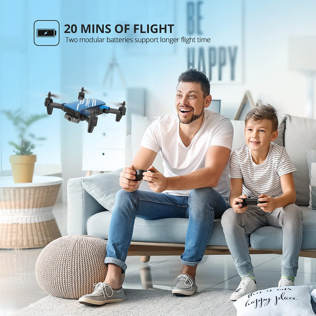 Mini Drone with 720P HD Camera Blue H414