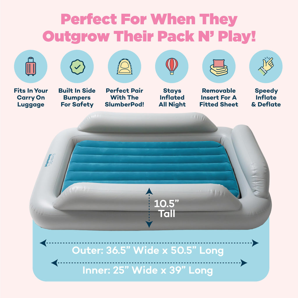 Inflatable Toddler Travel Bed with Safety Bumpers B5087