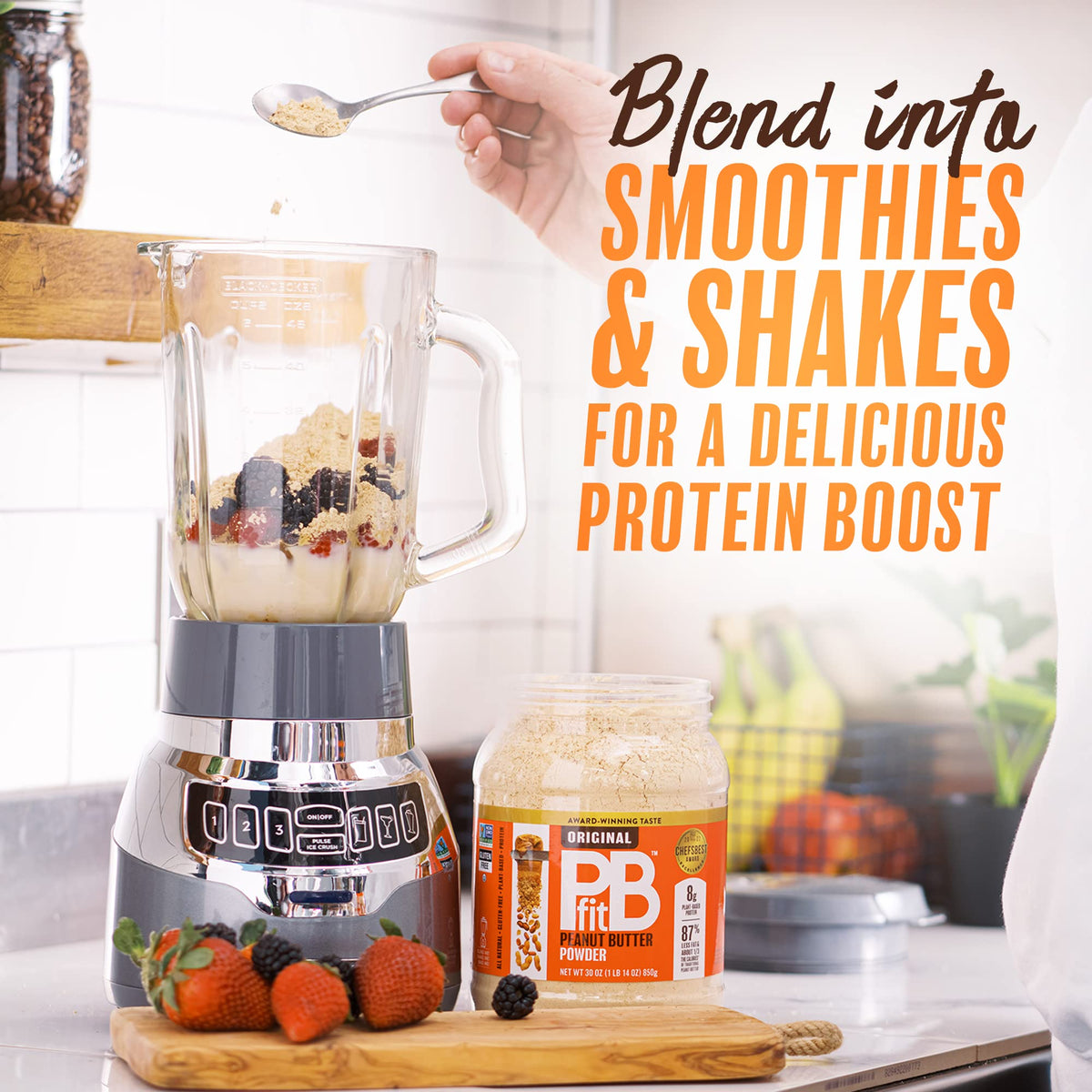 Organic Vegan Protein Powder, Chocolate Fudge 2 lbs + Original 30 oz U73679