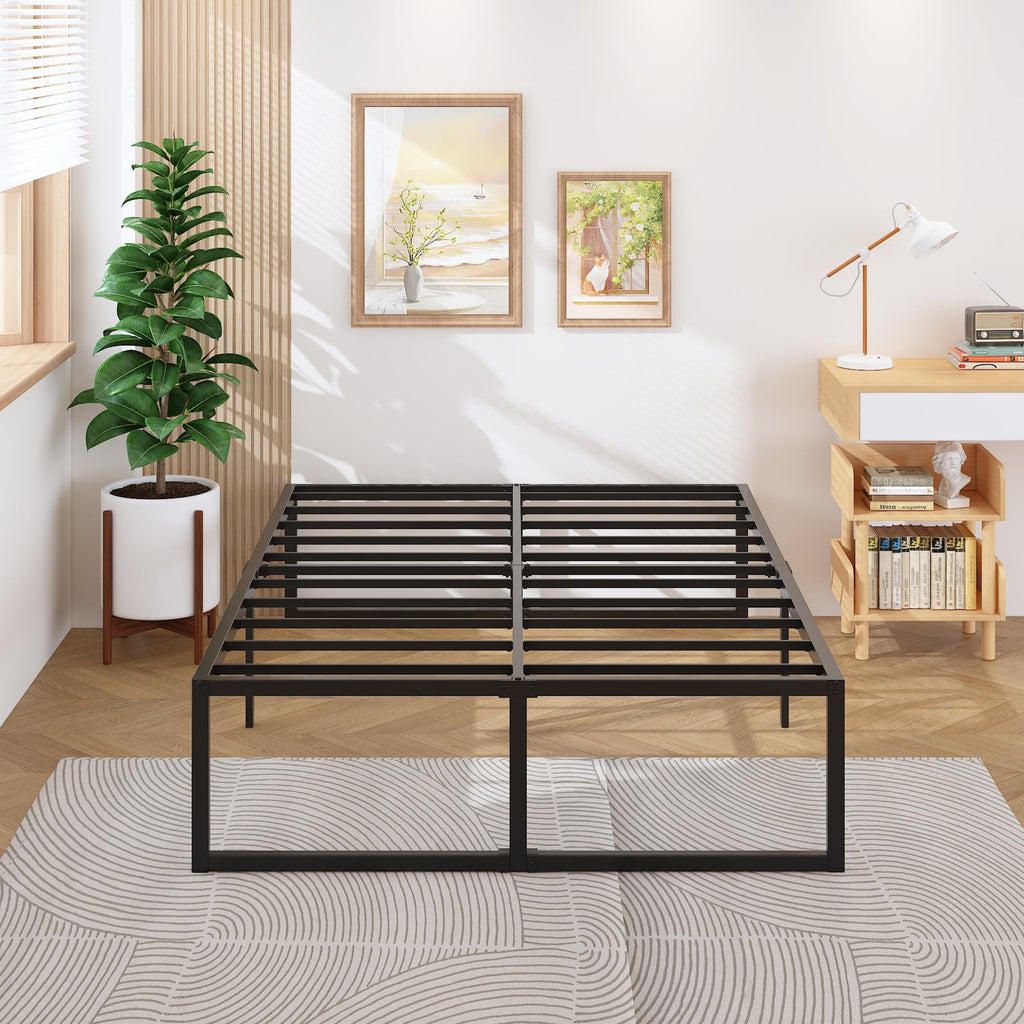 Queen Bed Frame 18 Inch with Steel Slat Support A175