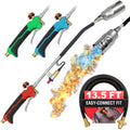 Propane Torch Weed Burner with 13 ft Hose, Adjustable 2,200,000 BTU Self Igniting T58167