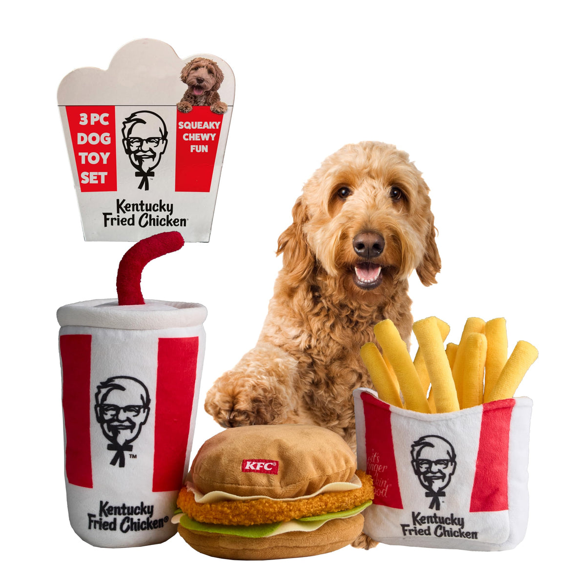 3-Piece Plush Dog Toy Set Q339