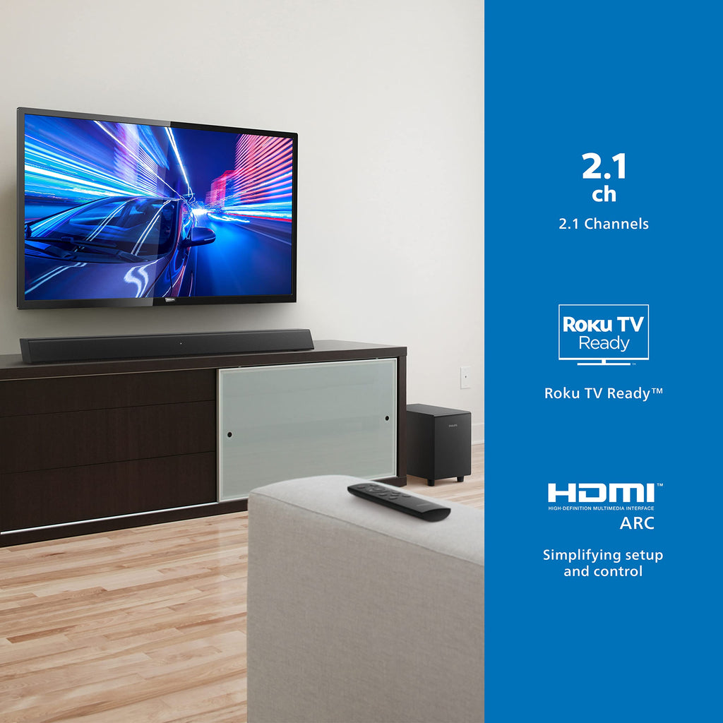 2.1 Channel Soundbar with Wireless Subwoofer T1314