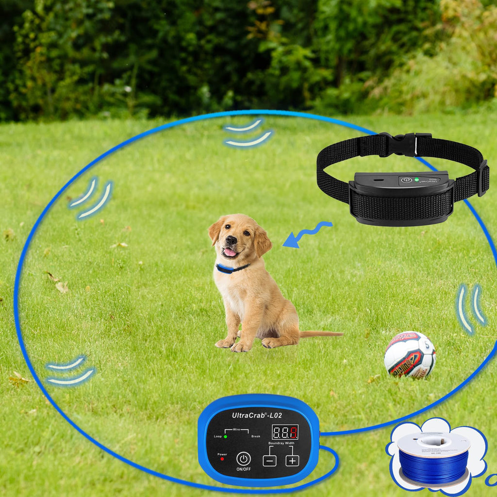 In-Ground Electric Dog Fence System with Waterproof Training Collar U4131