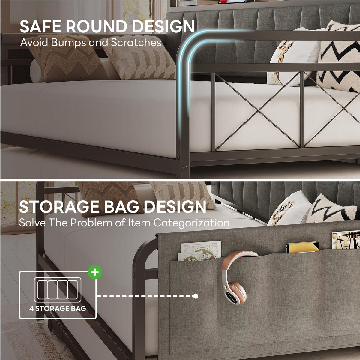 Twin Daybed with Trundle I376887