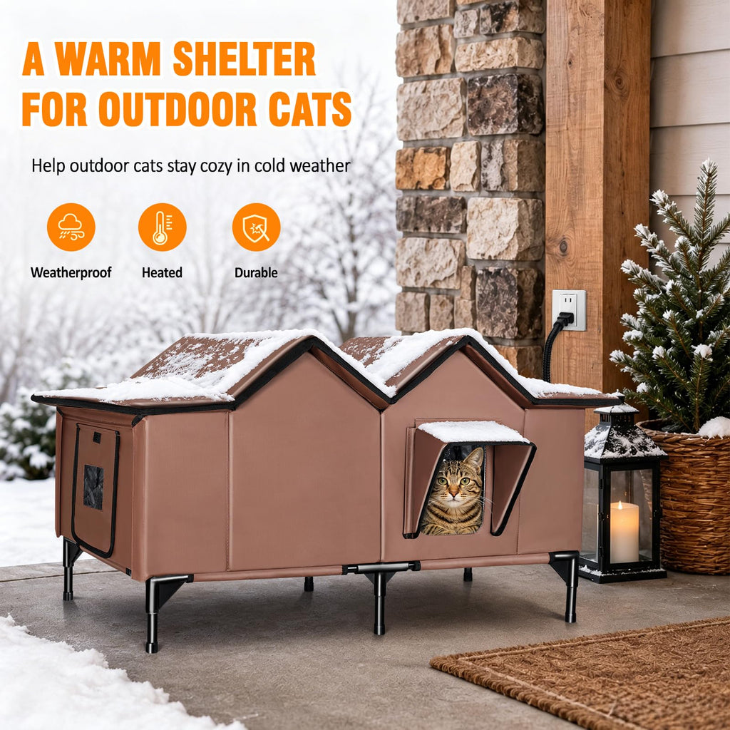 Weatherproof Heated Cat House U8031