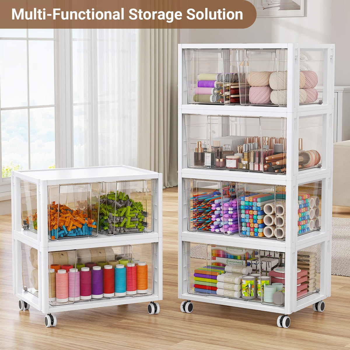 Extra Large 3 Drawer Storage Cart Q8157