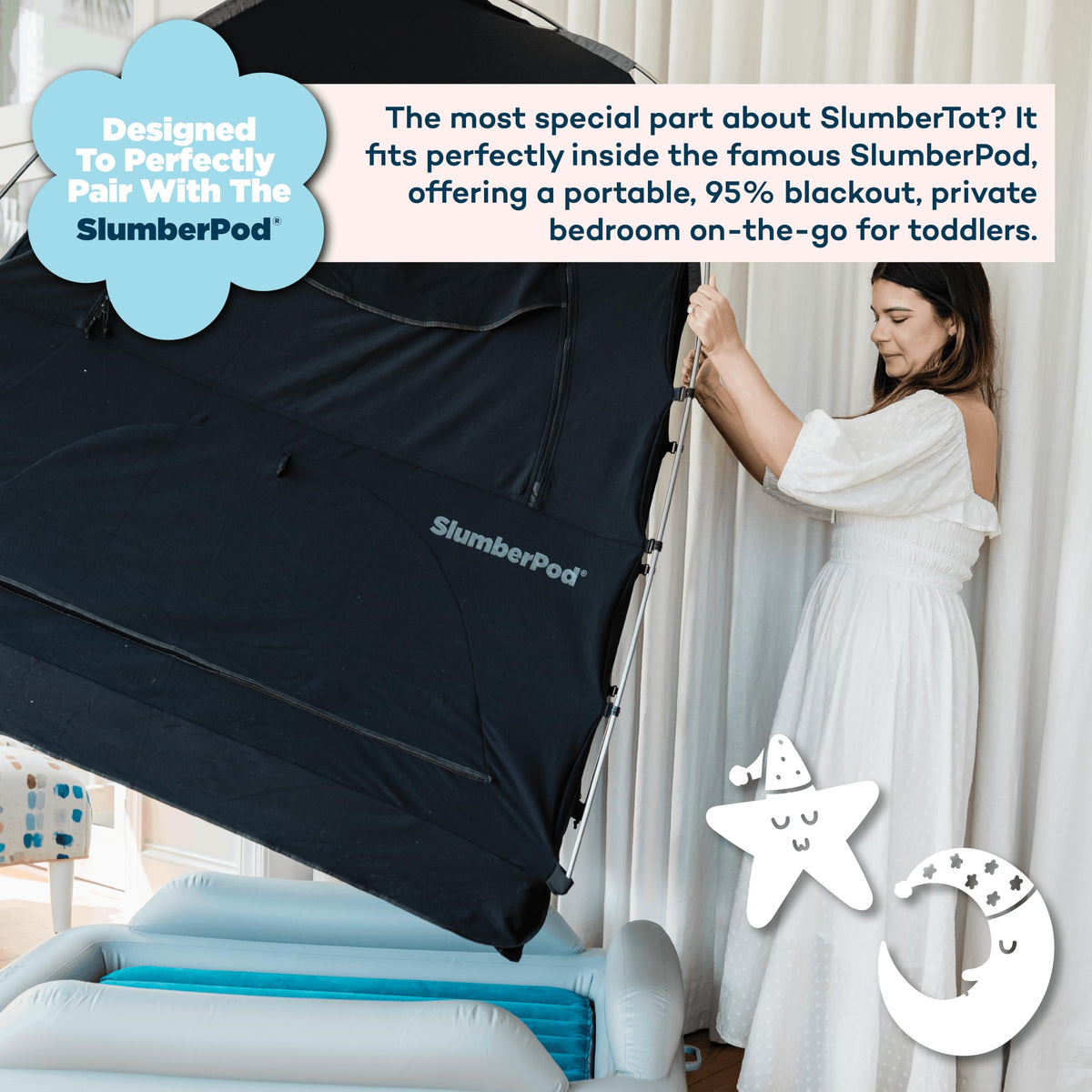 Inflatable Toddler Travel Bed with Safety Bumpers B5087