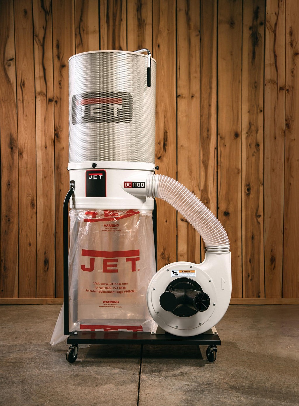 Vortex Cone Dust Collector with 2-Micron Canister Filter N108