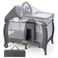 4 in 1 Pack and Play with Bassinet, Changing Table, Storage Basket I6183