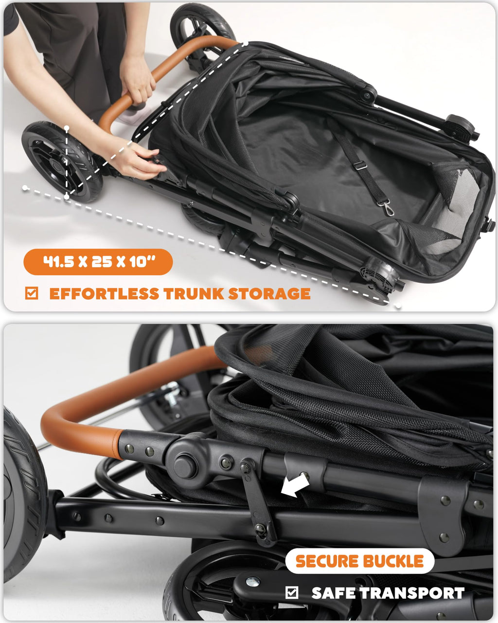 Medium Dog Stroller Up to 66lbs Z985828
