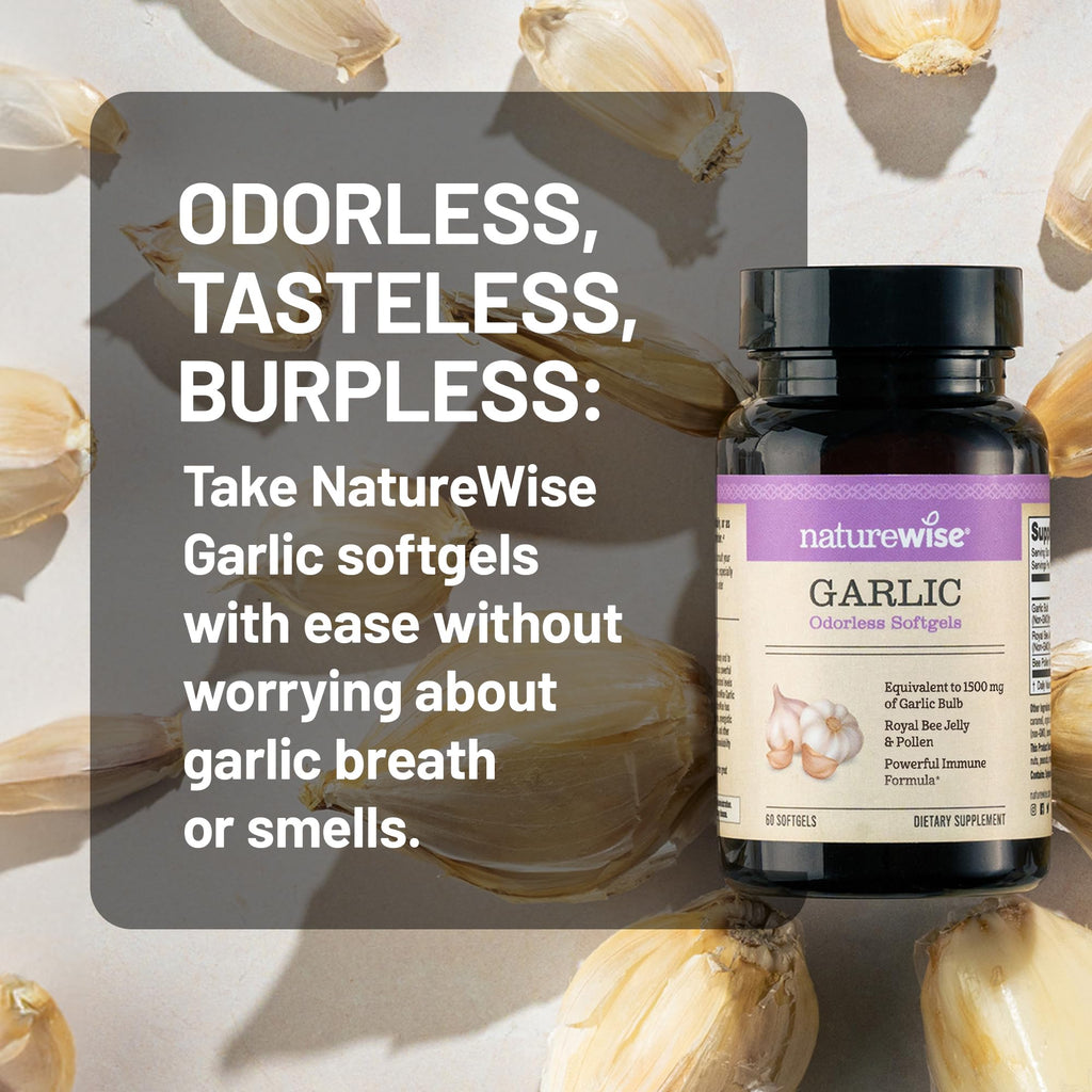 Odorless Garlic Softgels with Royal Jelly & Pollen U37477