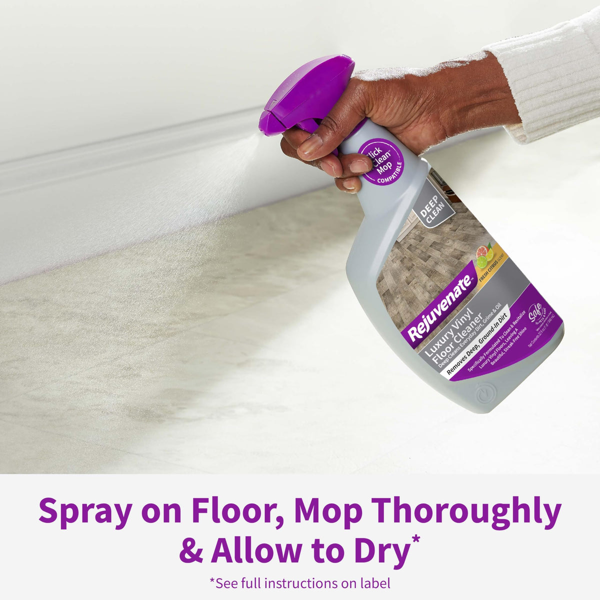Luxury Vinyl Floor Cleaner, Fresh Citrus Scent, 32 Oz L671899