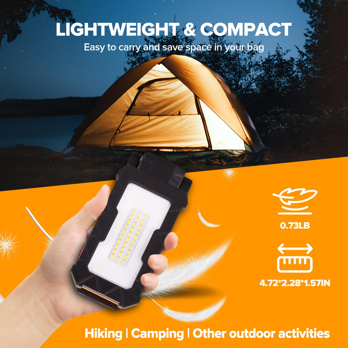 1000 Lumens LED Rechargeable Magnetic Work Light U76496