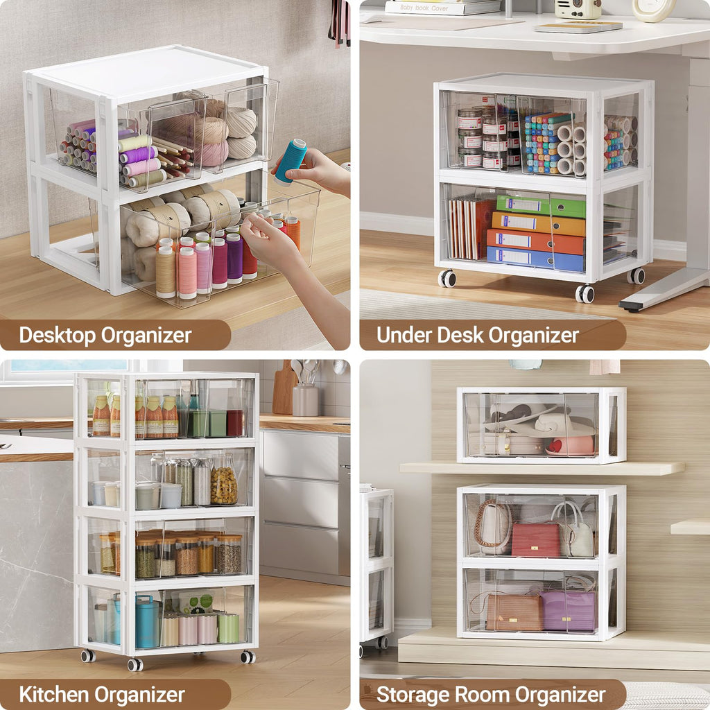 Extra Large 3 Drawer Storage Cart Q8157
