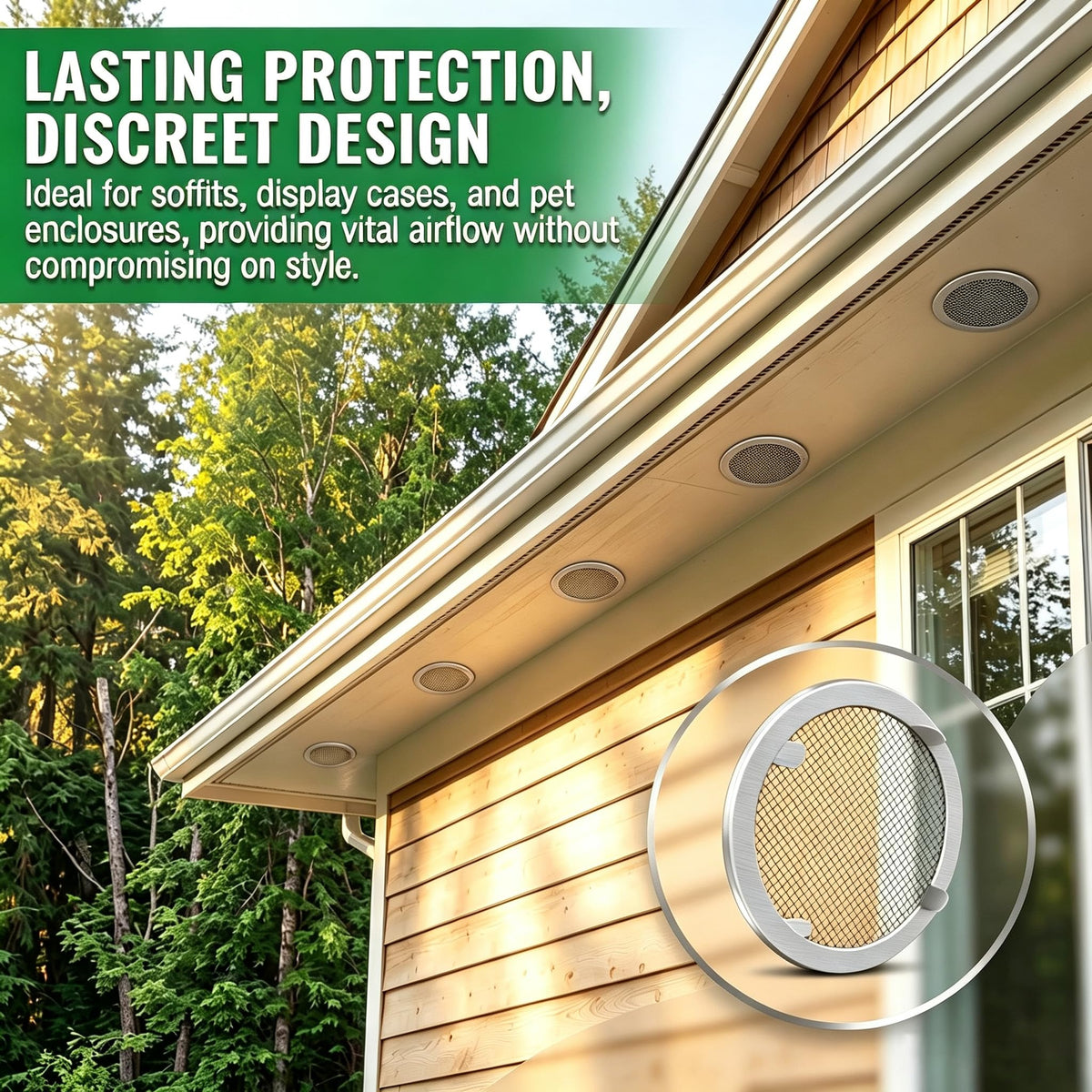 1" Round Open Screen Vent 6 Pack Y14210