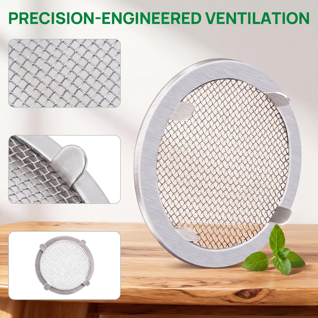 1" Round Open Screen Vent 6 Pack Y14210