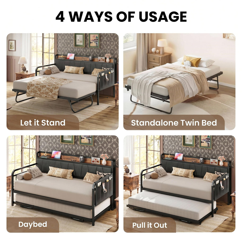Twin Daybed with Trundle I376887