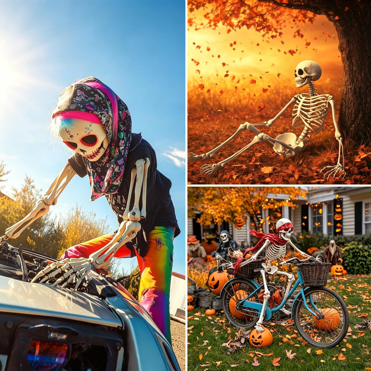 Posable Life Size Skeleton with Movable Joints E9806